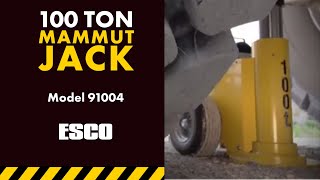 MAMMUT 100 Ton Jack [Model 91004] by Equipment Supply Company 5,612 views 6 years ago 1 minute, 59 seconds