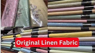 Original Linen Fabric Wholesale Marketshirt Pant Fabric Wholesale Market Surat