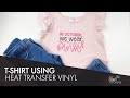 HEAT TRANSFER VINYL ON A T-SHIRT USING CRICUT | In October we wear Pink