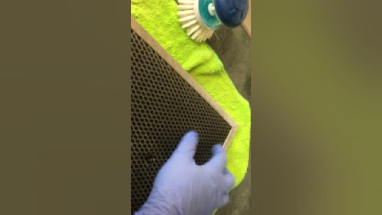 How to get grease off stove hood screen YouTube