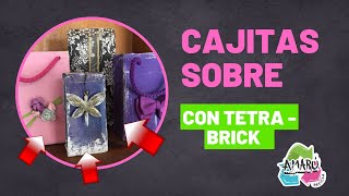 CÓMO HACER UNA CAJA CONTENEDORA CON ENVASE DE TETRABRICK RECICLADO