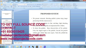 Image Processing-based Pothole Detecting System