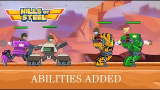 HILLS OF STEEL : NEW ABILITIES ADDED 2X2 ONLINE BATTLE - ALL 18 MAX LEVEL TANKS