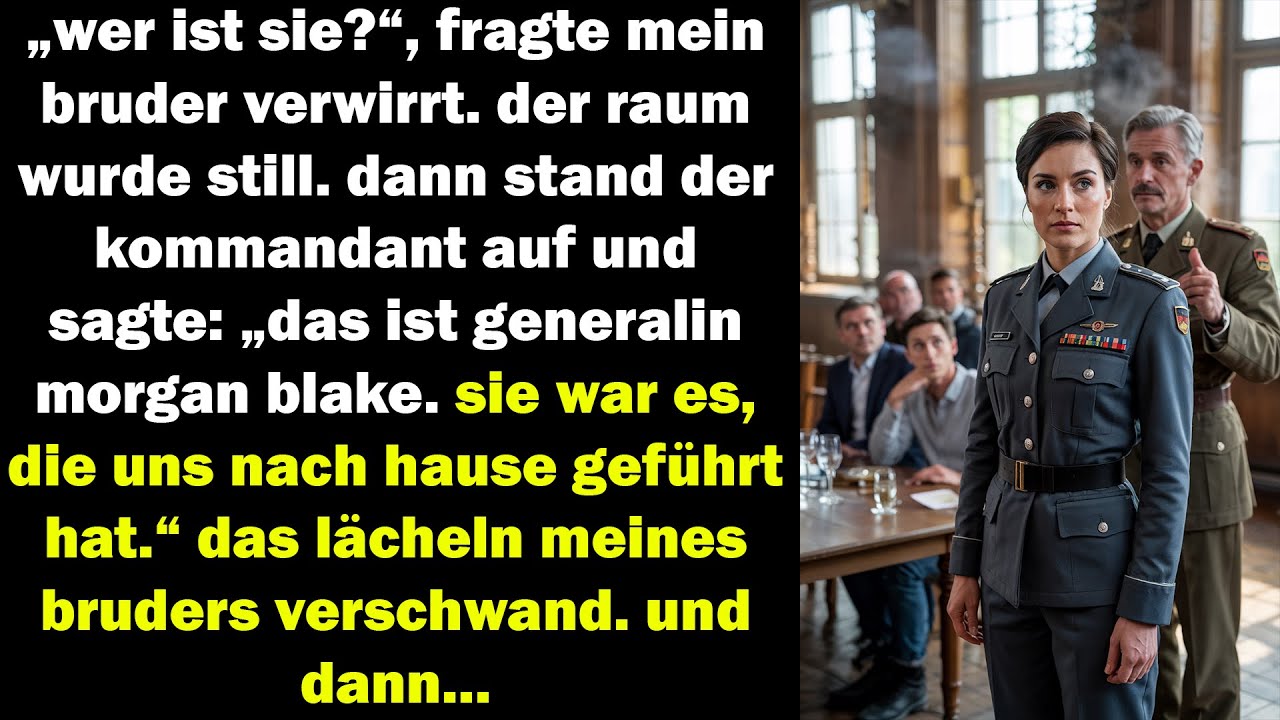 mein bruder fragte: „wer ist sie?“ dann stand der kommandant auf und nannte ihren echten rang