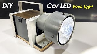 How to Make a 12V PVC Flashlight using Car LED Headlight (DIY Flashlight)