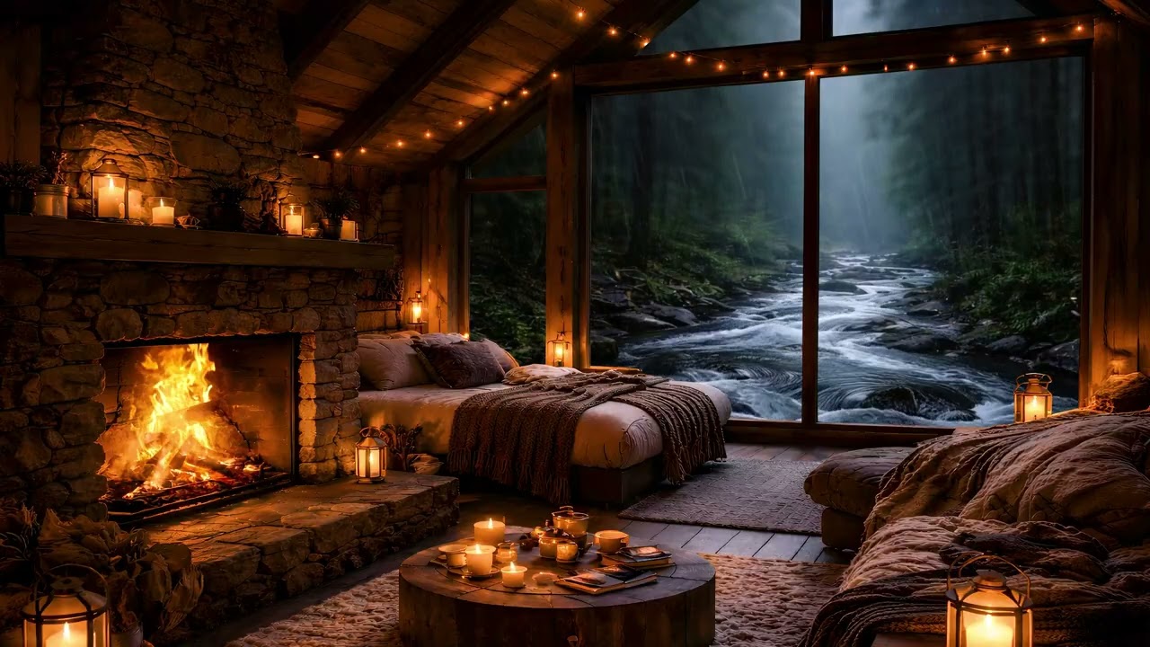 Cozy Loft Night Sounds | 7 Hours Deep Sleep Background