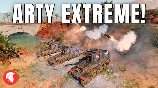 Company of Heroes 3 - ARTY EXTREME! - British Forces Gameplay - 4vs4 Multiplayer - No Commentary