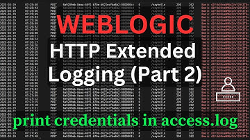 Weblogic HTTP Extended Logging Part 2| Print Credentials in access.log #weblogic #http #logging