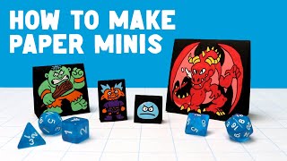 How To Make Paper Miniature Monsters!