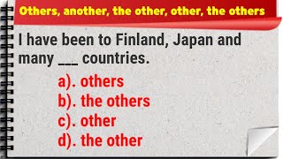 Others, another, the other, other, the others || Quiz