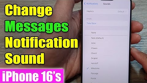 iPhone 16: How to Change Messages Notification Sound
