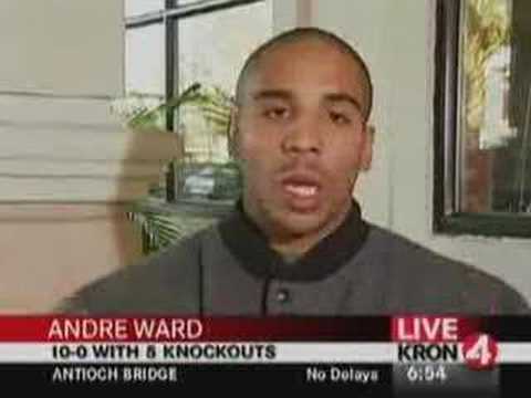 Andre Ward with KRON 4's Gary Radnich