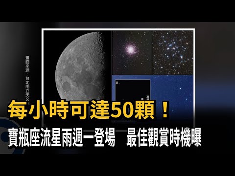 每小時可達50顆！寶瓶座流星雨週一登場 最佳觀賞時機曝－民視新聞