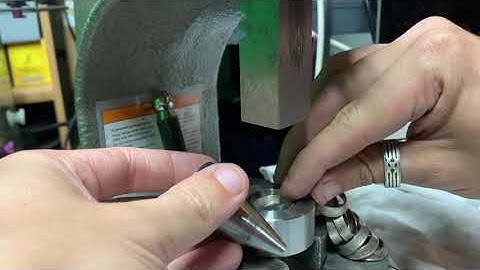 Shaping 22 Coin Rings Using 17 Degree Folding Cone and Die - Coin Ring Making