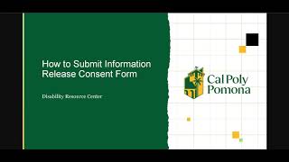 How to Submit an Information Consent Form