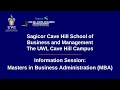 Sagicor cave hill school of business and management the uwi  mba information session 2023