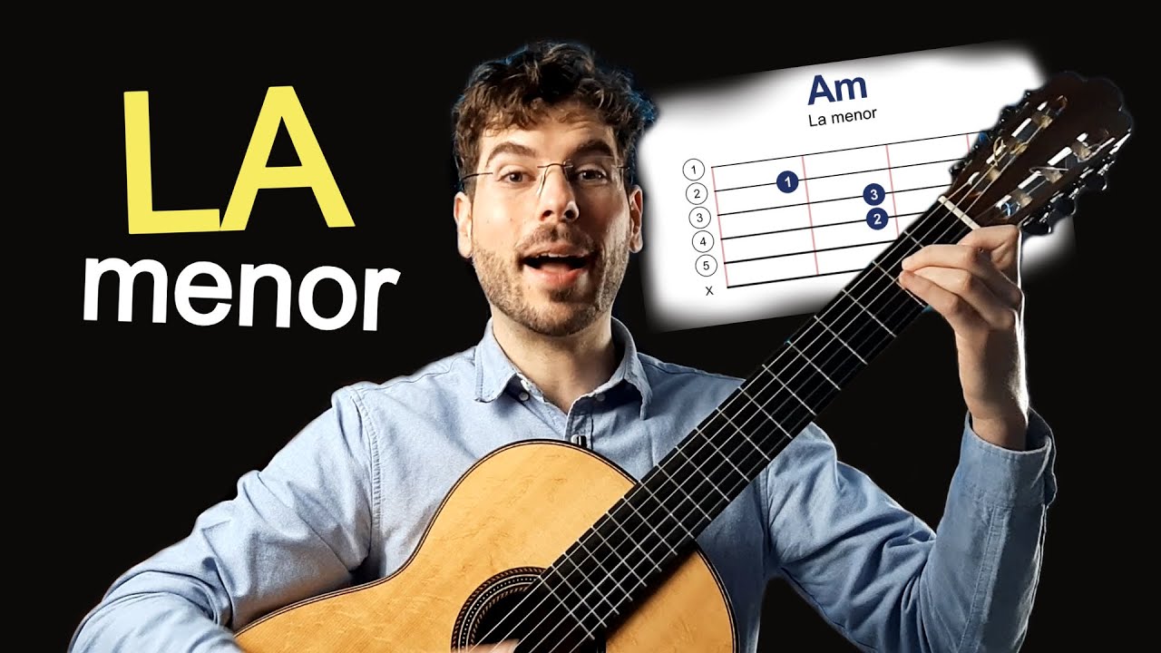 Cómo tocar CANCIONES en LA MENOR en la GUITARRA (cómo sacar los acordes de cualquier canción menor)
