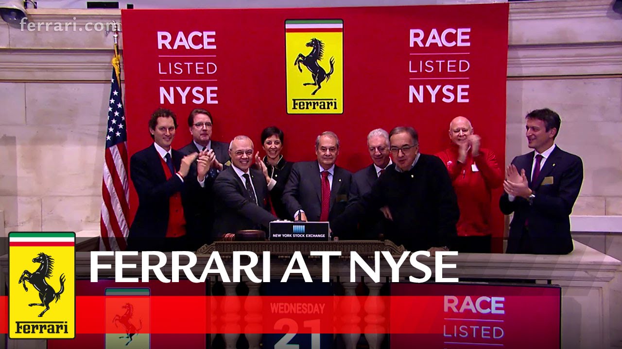 画像: Ferrari debuts on Wall Street www.youtube.com