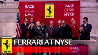 On 21 october, at 9.30 ed, flanked by fca chairman john elkann and a
group of prancing horse executives, ferrari sergio marchionne rang the
opening ...