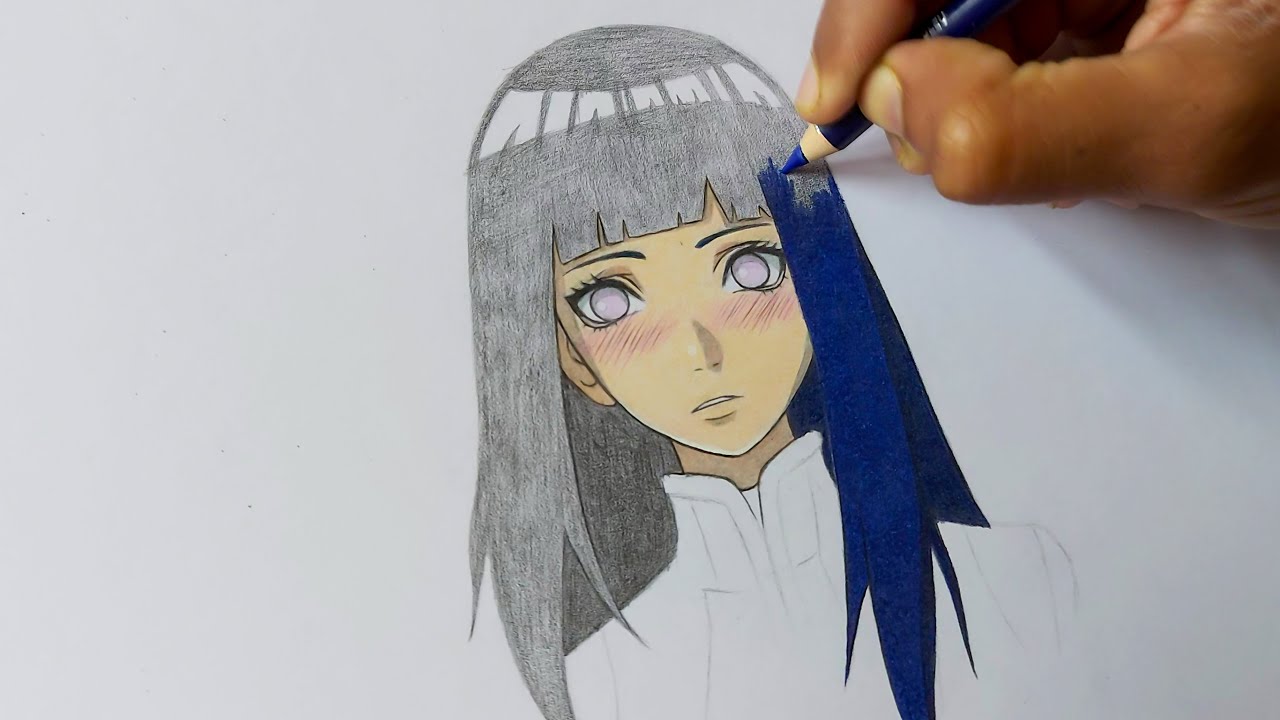 HOW TO DRAW HINATA HYUGA - NARUTO SHIPPUDEN 