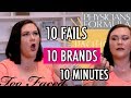 10 MAKEUP FAILS- 10 BRANDS- 10 MINUTES!