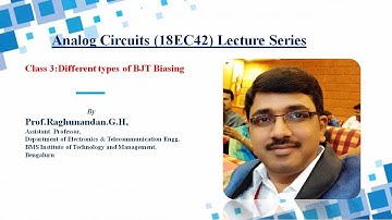 Analog circuits class 3 by Prof Raghunandan G H