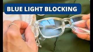 MAXJULI Blue Light Blocking Glasses,Computer Reading/Gaming/TV/Phones Glasses for Women Men(Transpar