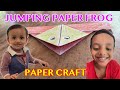 JUMPING PAPER FROG | PAPER CRAFT VIDEO | CRAFT