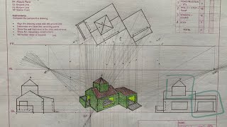 Grade 11 Two Points Perspective Drawing✍️/Part1️⃣ 