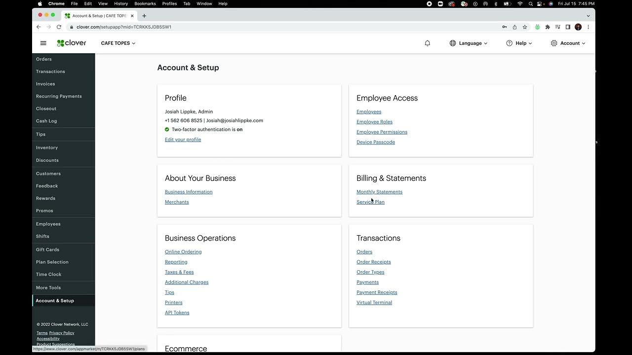 Clover POS. Step by step on how to pull your merchant statement YouTube