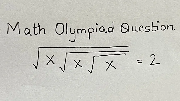A Chinese Math Olympiad Question | You should know this trick!