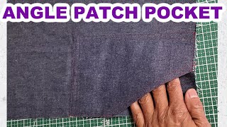 How to Sew a Patch Pocket. Unlined Patch Pocket Tutorial for