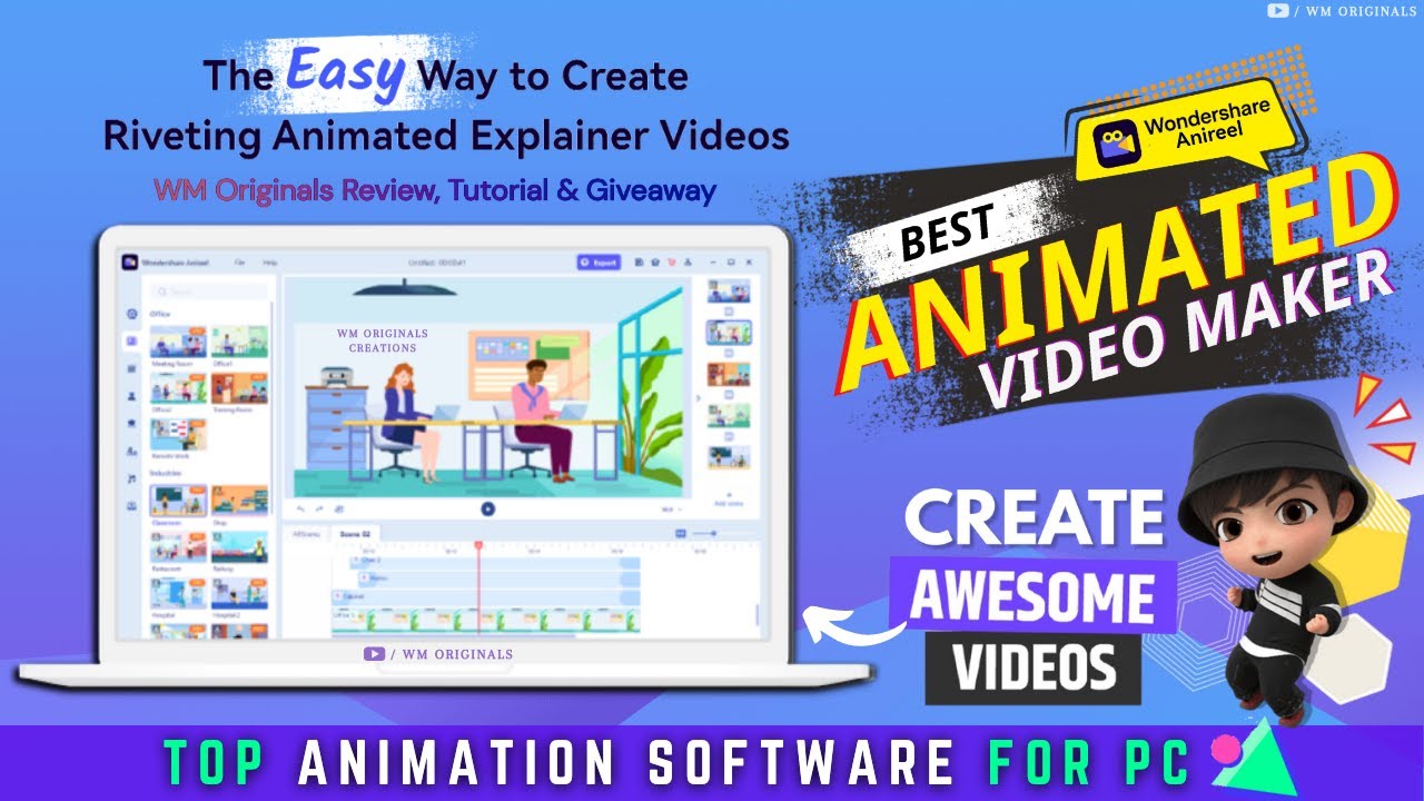 Best Animated Video Maker Software for PC | Wondershare Anireel Tutorial &  Review 2021 - YouTube