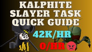 Kalphite slayer task quick guide