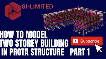#how to model  two Storey Building In Prota structure Part 1