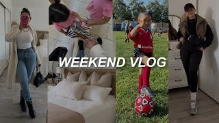 JAYLIN FIRST SOCCER GAME + SHOPPING HAUL + CLEANING OUT THE GIRLS CLOTHES AND TOYS