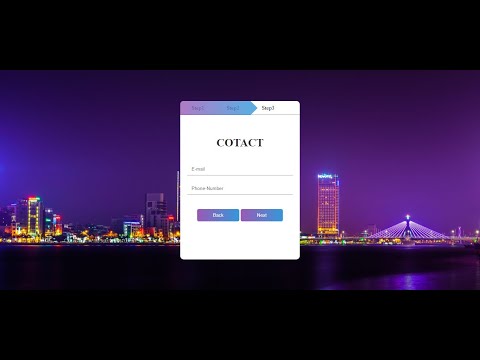 Video Tạo Form (multi-steps) Đăng ký nhiều bước bằng Html,... - youtube