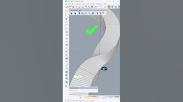 SketchUp tips 🌟 Parametric twisted form modeled in SketchUp – exploring dynamic geometry in design