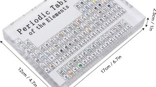 unboxing and review 3d periodic table of elements look like real element