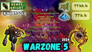 Tibia - Ek 994 HUNT SOLO Warzone 5 (Deep Hub Crystal Dungeon) | EK HUNT SOLO #185