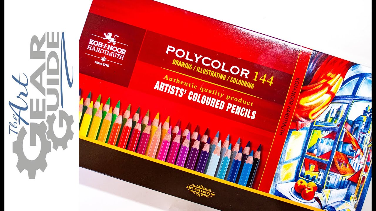 Koh-I-Noor Polycolor Dry Color Drawing Pencil Set - Assorted Colors, Tin,  Set of 72