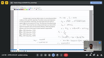 NPTEL IC Engines and Gas Turbines (noc24me38) Week11 Tutorial
