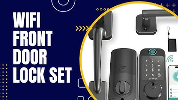 WiFi Front Door Lock Set-Digital Remote Control Keypad Bluetooth Alexa Deadbolt Lockset withAutoLock