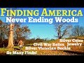 Never Ending Woods - Metal Detecting Silver Coins Civil War Relics Jewelry Minelab Equinox Etrac