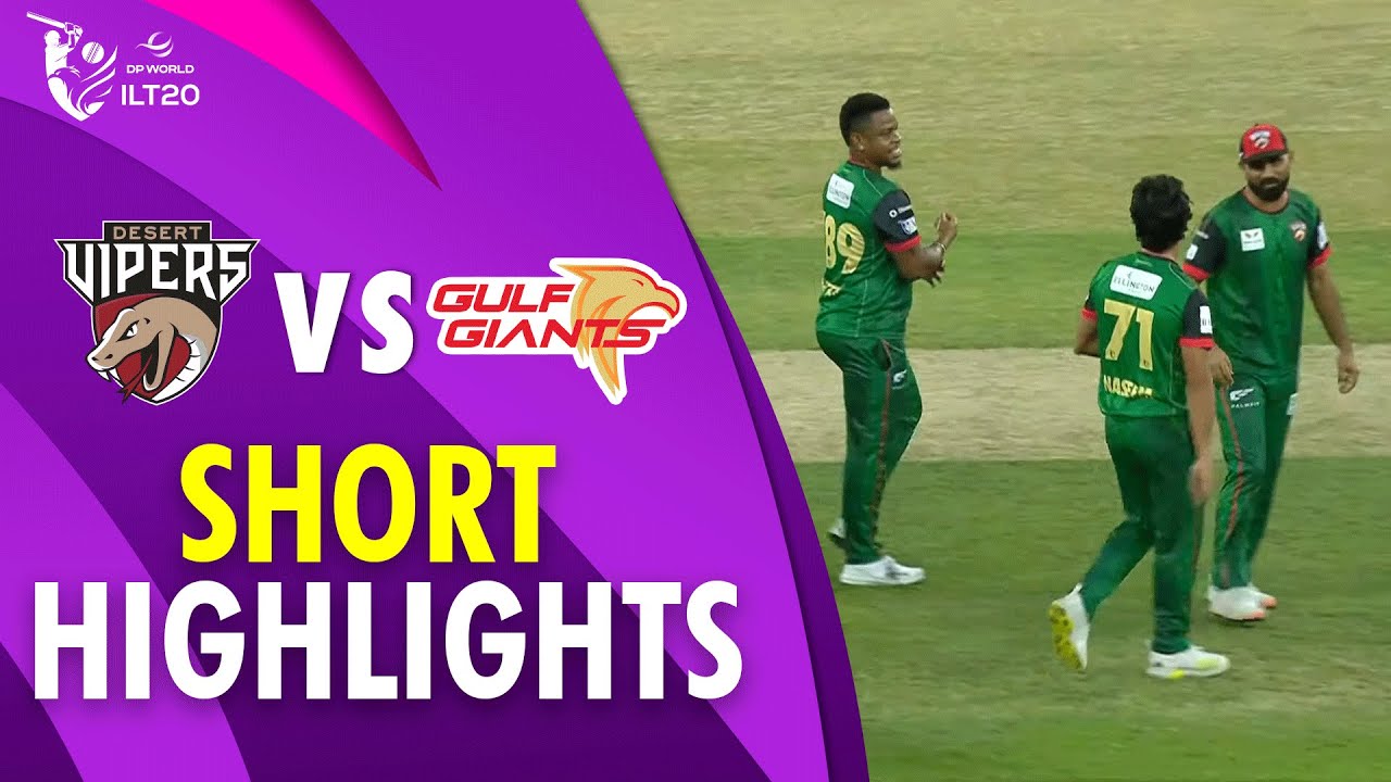 Short Highlights | Desert Vipers vs Gulf Giants | Match 8 | DP World ILT20 | M3Y1U