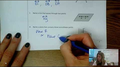 1.1 - Identify Points, Lines, and Planes video #2