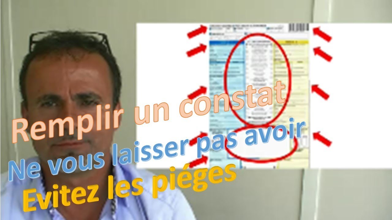 remplir un constat et éviter les pièges