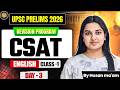 UPSC Prelims 2026 Revision | CSAT English for UPSC | UPSC CSAT Preparation | Class 1 by Husan Ma'am