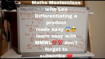 Differentiate a product y = (x^3)(cos 3x)(ln x)