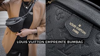 LOUIS VUITTON Monogram Empreinte Bumbag Bag Black